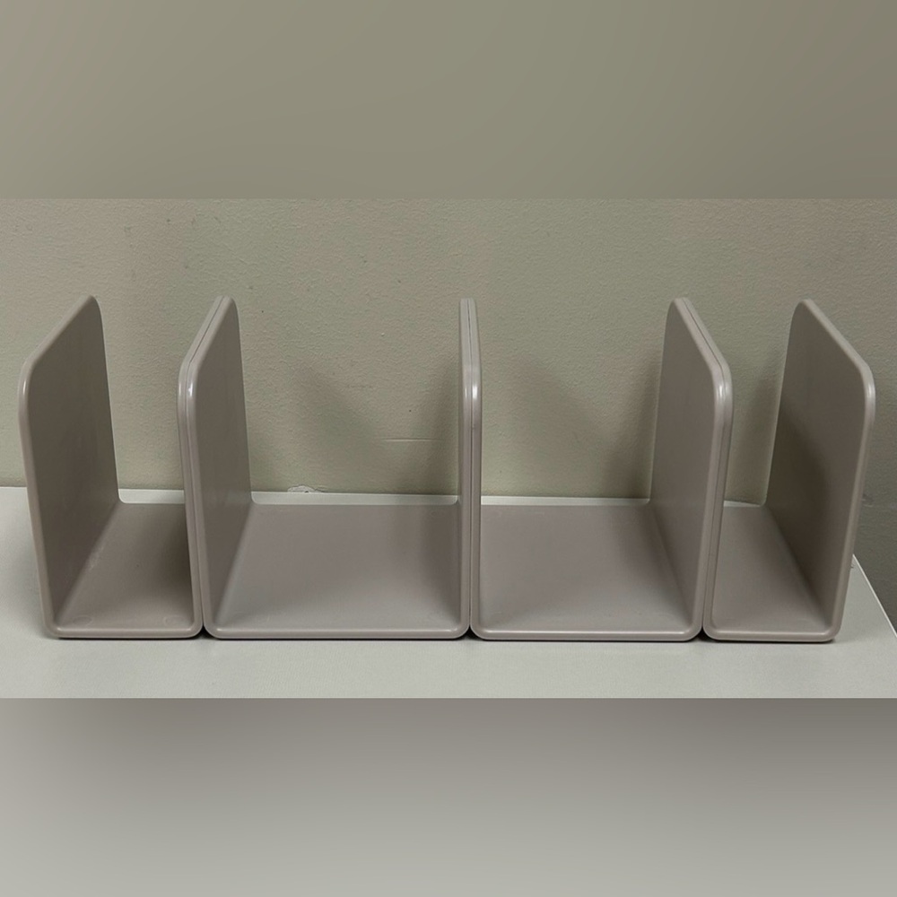 Caraway Magnetic Organizer Set of 4 Beige Storage Pan Holder Divider Various